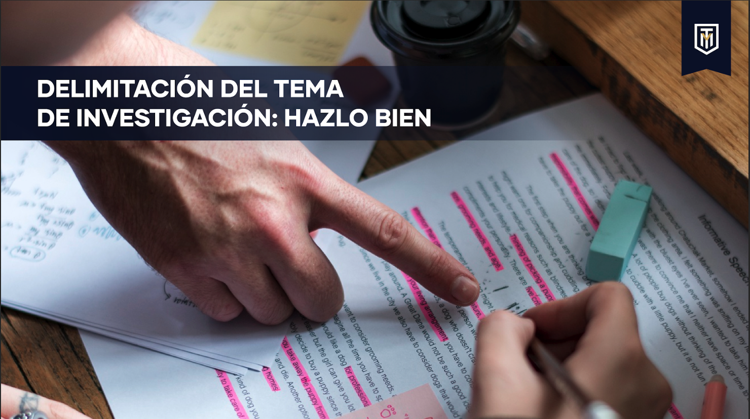 Mensaje “Delimitación del tema de investigación: hazlo bien desde el inicio”.